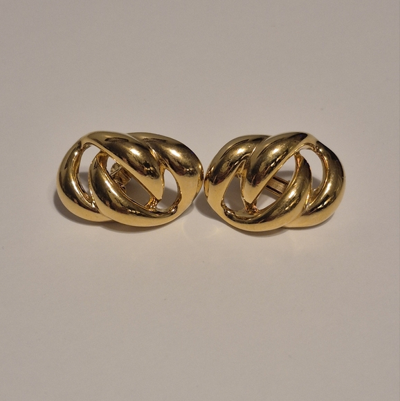 Jewelry - Napier Gold-Tone Knot Earrings